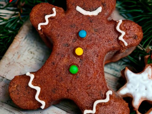 Queque de Zanahoria Muñeco de Jengibre – Edición Navidad